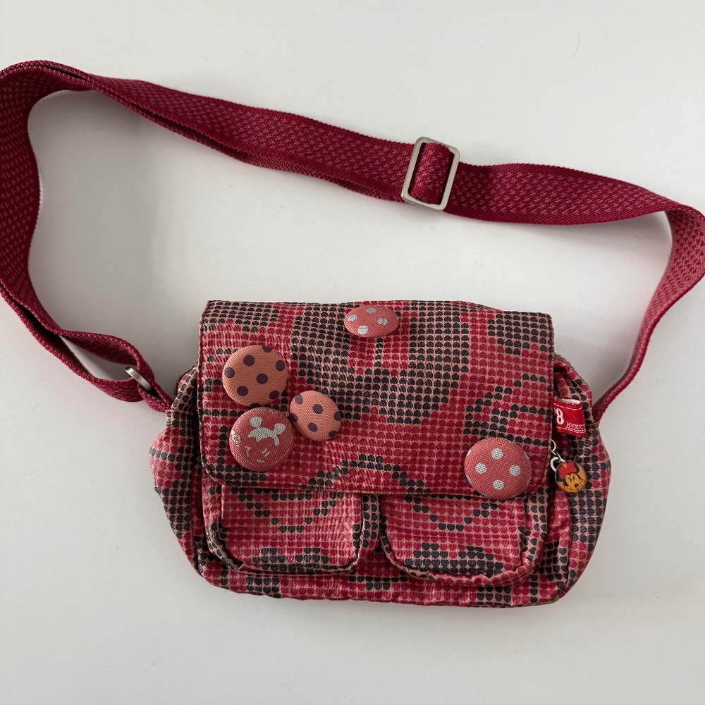 Disney Mickey and Minnie Nylon Crossbody Bag